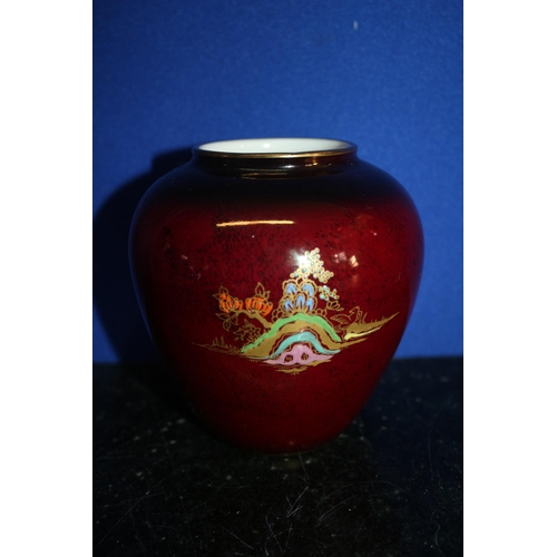 43 - Hand Painted Crown Devon Pot, 11cm Tall