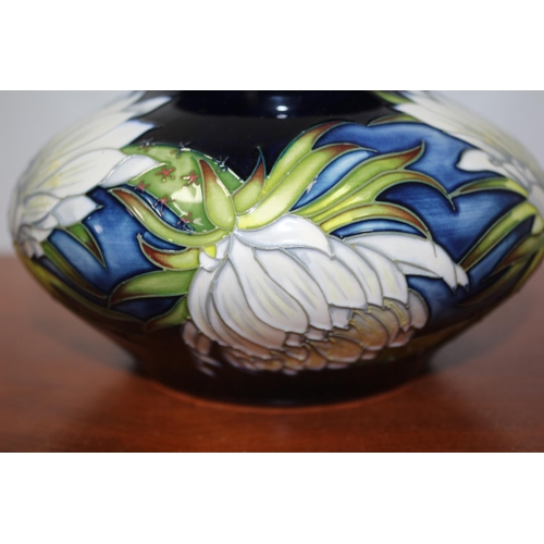 256 - Moorcroft Collectors Club - Moorcroft 'Queen of the Night' Squat Vase, Signed A Davenport, M.C.C 103... 