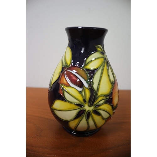 261 - Moorcroft Vase, Conker Design, Limited Edition 34/60, Signed K.Goodwin, 13.5cm tall