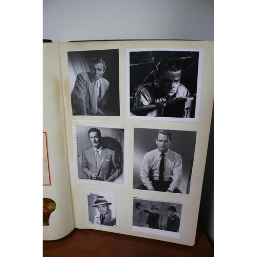 294 - Collectors Book of Film Stars and Period Quotes, Aged, 55 x 38 cm