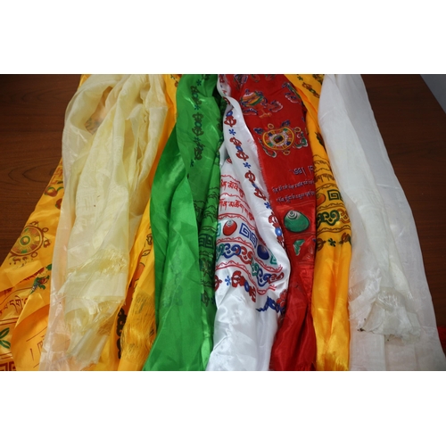 340 - Bundle of Believed to be Silk Scarves