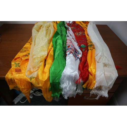 340 - Bundle of Believed to be Silk Scarves