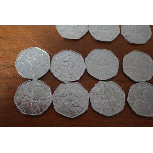 342 - Collection of Beatrix Potter Collectable 50p Coins (29)