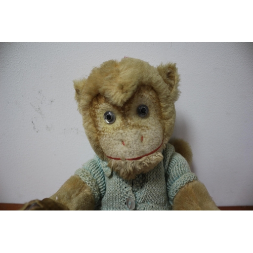 359 - Vintage Monkey Soft Toy, 32cm high