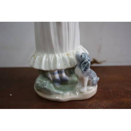 660 - Nao by Lladro Girl with Dog Figurine