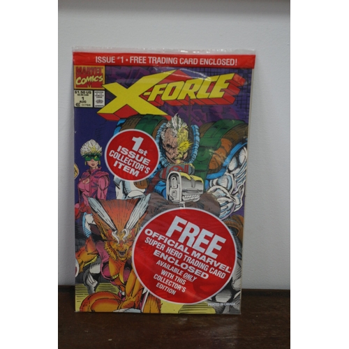 34 - X Force #1 sealed with Trading Cards