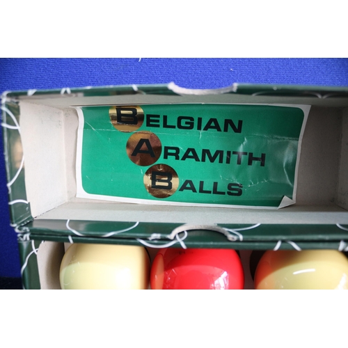 36 - Set of 3 Boxed Aramith Balls