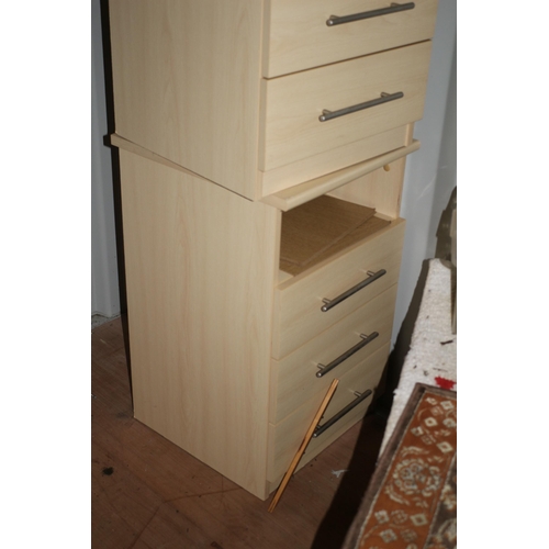 6 - Pair of Lightwood Bedside Cabinets