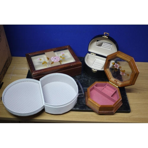 119 - 4 x Jewellery Boxes/Cases