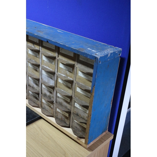 121 - Vintage Bank of Drawers (40) - 84 x 40cm