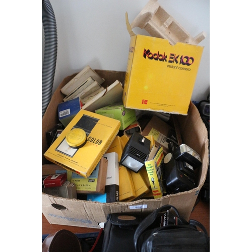 15 - Large Bundle of Vintage Cameras, Cases, Books and Accessories