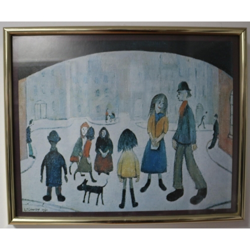 20 - Framed LS.Lowry Print, 37 cm x 30