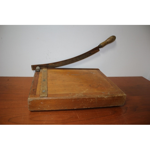 28 - Vintage 1950's Wooden Jaycee Guillotine, 55cm including Handles x 34 cm