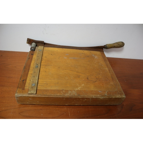 28 - Vintage 1950's Wooden Jaycee Guillotine, 55cm including Handles x 34 cm