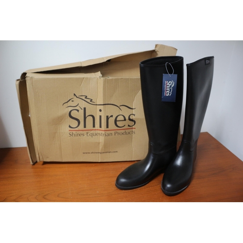 29 - Brand New in Box, Shires Men's Long Rubber Riding Boots, Size 10