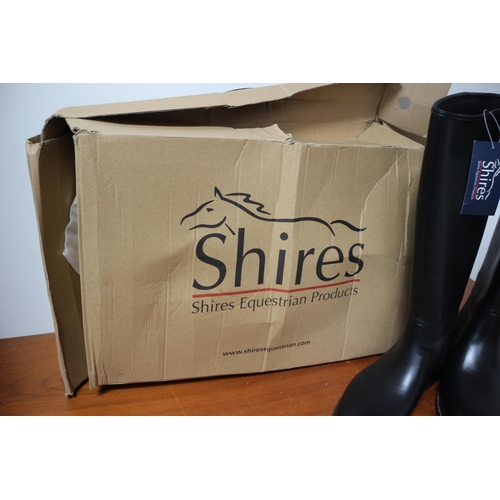 29 - Brand New in Box, Shires Men's Long Rubber Riding Boots, Size 10