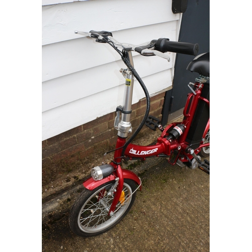 65 - Dillenger Folding Electric Bike, No Key or Charger, Untested