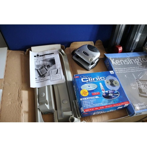 167 - Selection of Office Equipment including Desk Light, Shredder, Notebook Cooler