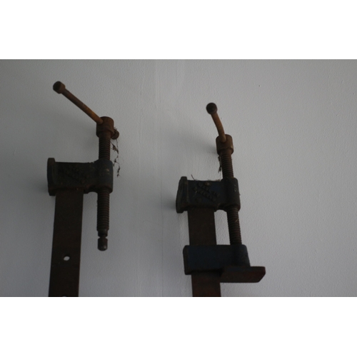 17 - 2 x Large Metal Sash Clamps with Pins