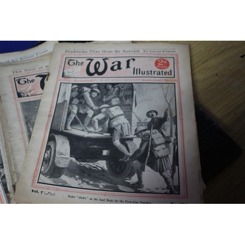 19 - The War Illustrated WW1 Magazines - Good Selection