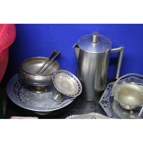 36 - Large Selection of Brassware and other Metal Items plus Various Sized Coffee Percolators