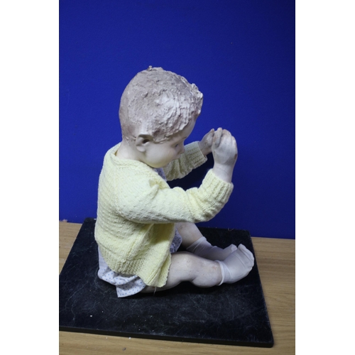 41 - Large - Vintage Seated Doll or Mannequin - 52cm