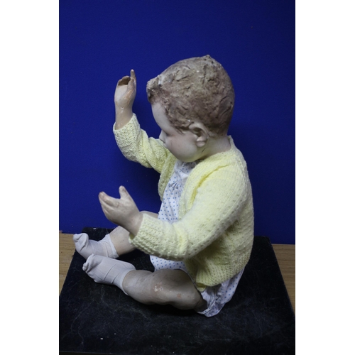 41 - Large - Vintage Seated Doll or Mannequin - 52cm