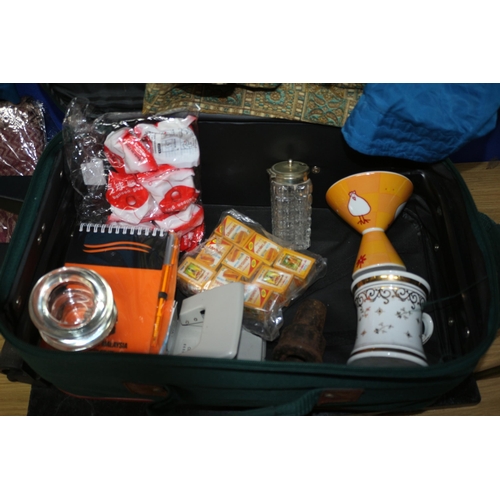 45 - Mixed Lot including Clothing, figurine and Travel Case