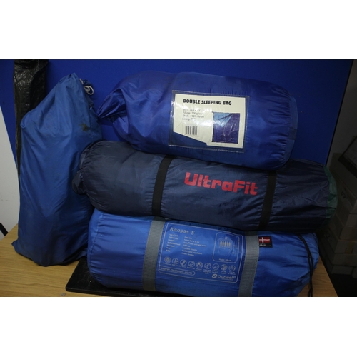 46 - Nice Selection of Camping Items including a Kansa 5 Person Tent, Sleeping Bags etc