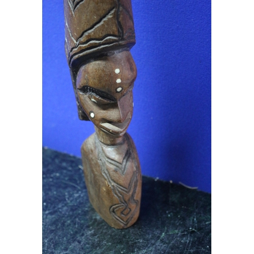 65 - Tall, Solid Wood, Hand Carved Tribal Figure - 51cm Tall