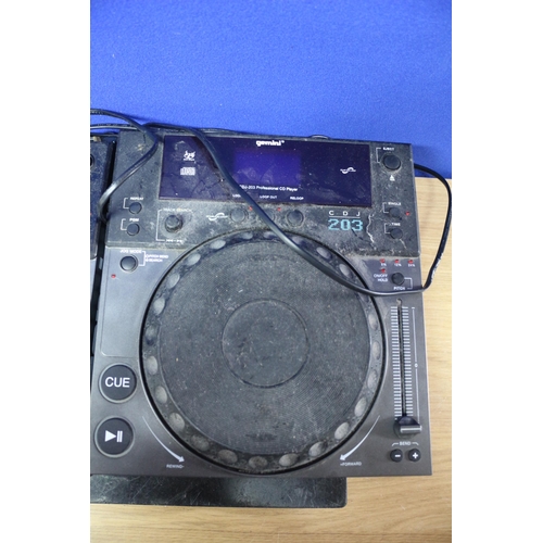 83 - 2 x Gemini CDJ-203 CD Players