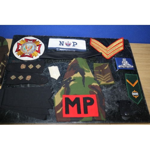 101 - Quantity of Military Cloth Badges and Insignia