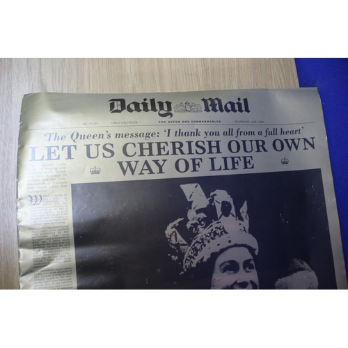 117 - June 3rd, 1953 Queen Elizabeth II Daily Mail Commemorative Newspaper