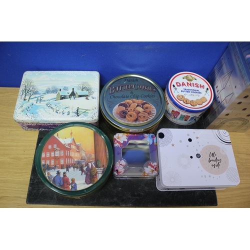 127 - Selection of Tin Boxes including Harry Potter