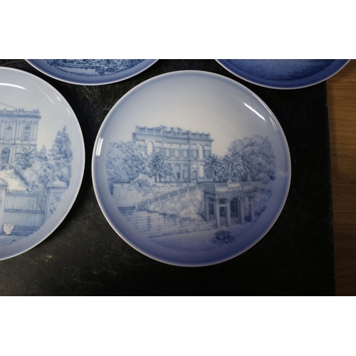 136 - Collection of Bing & Grondahl Blue and White Copenhagen Collectors Plates