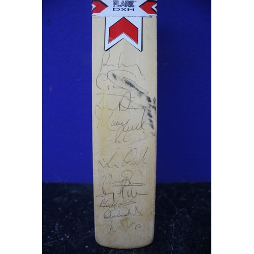 145 - Miniature Multi Signed Cricket Bat