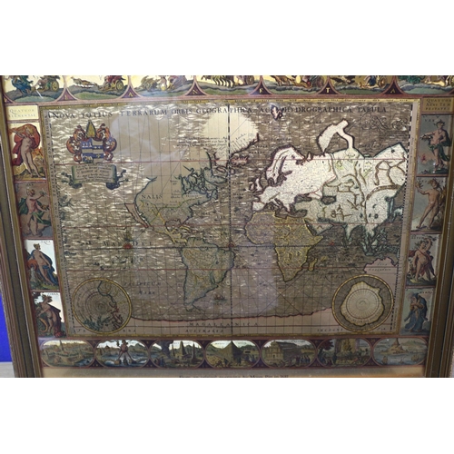 152 - Framed Copper Map from an Original Engraving by Moses Pitt in 1681 - 55.5 x 45.5cm