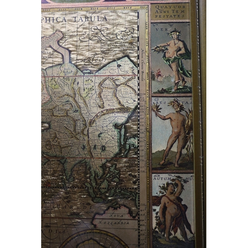 152 - Framed Copper Map from an Original Engraving by Moses Pitt in 1681 - 55.5 x 45.5cm