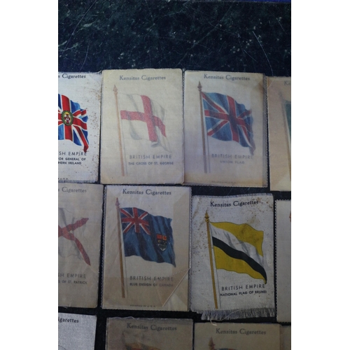 157 - Silk Cigarette Cards Showing Various British Empire Flags - Most in Original Sleeves