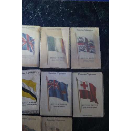 157 - Silk Cigarette Cards Showing Various British Empire Flags - Most in Original Sleeves