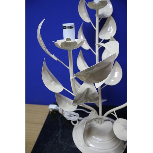 158 - Brand New Metal Flower Lamp - Approx. 55cm Tall