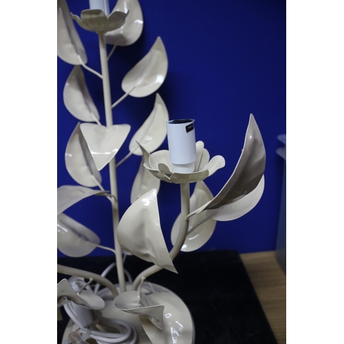 159 - Brand New Metal Flower Lamp - Approx. 55cm Tall