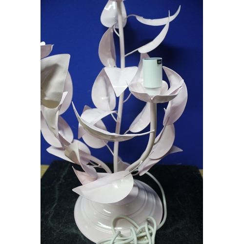 161 - Brand New Metal Flower Lamp - Approx. 55cm Tall