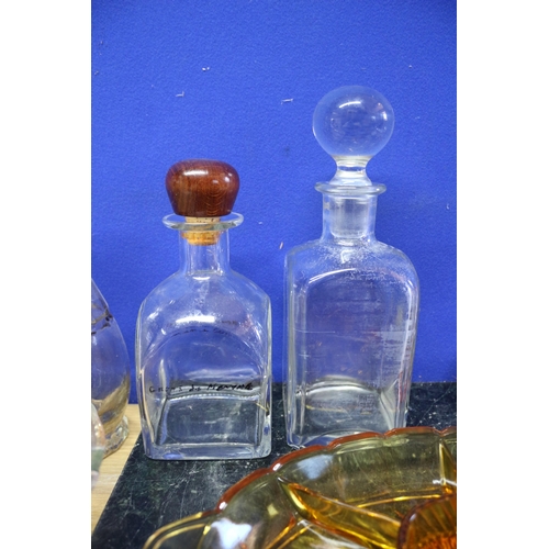 202 - Various Glassware including Decanters and Dishes