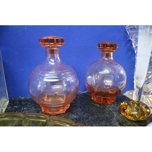 202 - Various Glassware including Decanters and Dishes