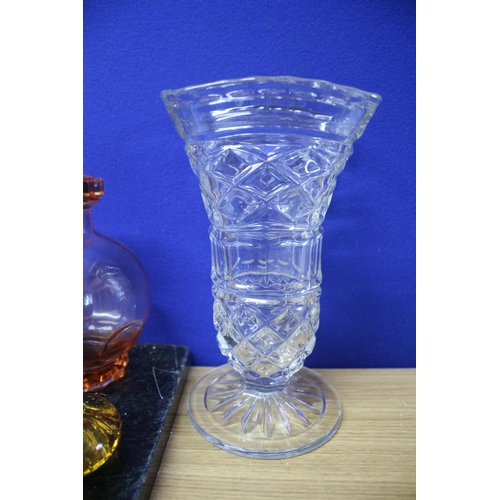 202 - Various Glassware including Decanters and Dishes