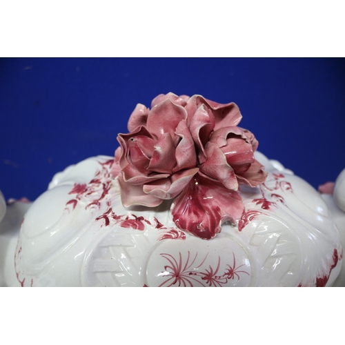 206 - Large, Believed to be Italian Origin, Tureen with Floral Design