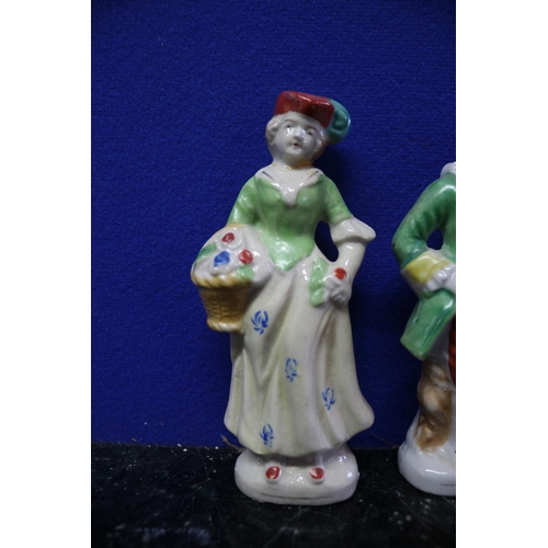 214 - 2 x Foreign Marked Porcelain Figures - 12.5cm