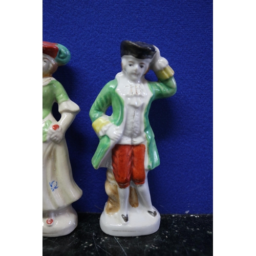 214 - 2 x Foreign Marked Porcelain Figures - 12.5cm