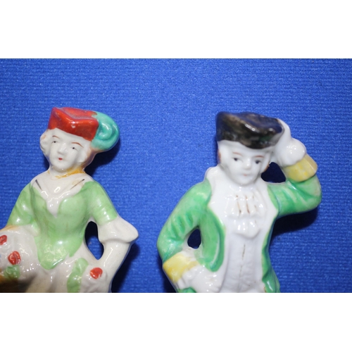 214 - 2 x Foreign Marked Porcelain Figures - 12.5cm